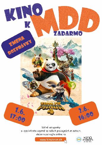 KINO k MDD zadarmo: Kung Fu Panda 4